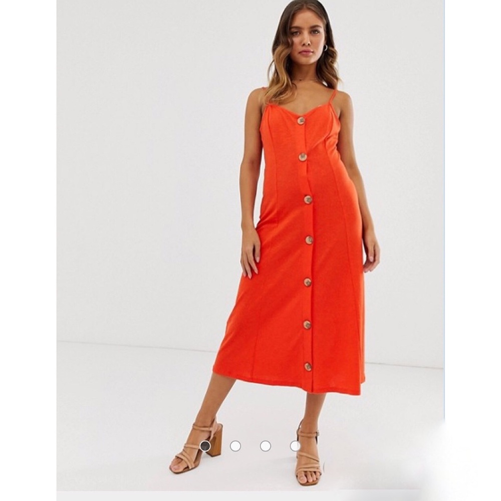 🆕 TOMATO BUTTON MIDI DRESS! - Picture 8 of 8